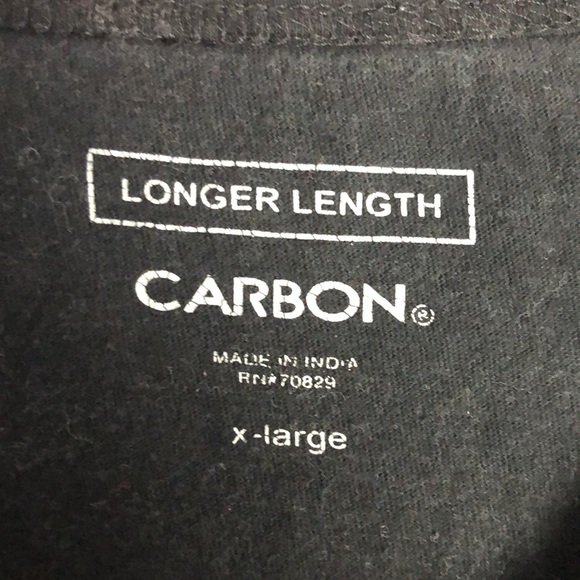 Carbon Men's Gray Tie Die Tee. - Picture 5 of 8